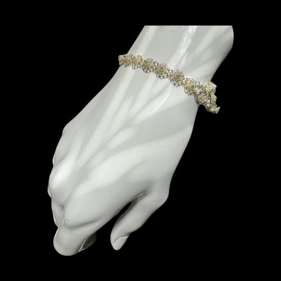 Cuttacki Tarkasi in Orissa Filigree Bracelet 7 inches - Picture 10 of 16